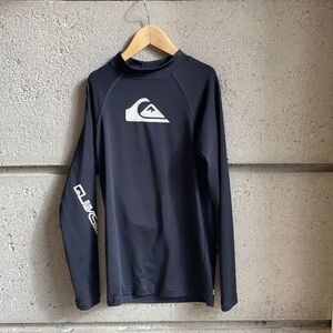 Sz L Kids Quiksilver UV Tech Rashguard